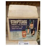 Vintage StripTease Hiball Glasses - Women