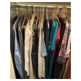 Womens Clothes in Closet
