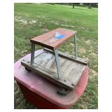 VIntage EZ-Seat Rolling Mechanic Stool