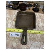 Small Cast Iron Square Skillet