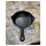 Vintage Cast Iron Hammered Skillet
