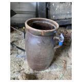 VIntage Stoneware Confit Pot Single Handle