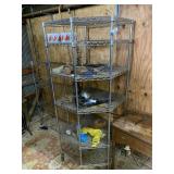 Rolling Metal Corner Wire Deck Shelf (only)