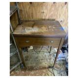 Antique Singer Sewing Machine in Cabinet