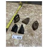 Antique Mini Salesman Sample Sad Irons