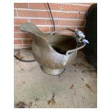 Vintage Brass Coal Scuttle Bucket