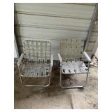 (2) Aluminum Lawn Chairs