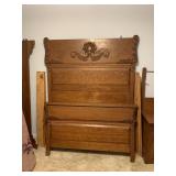 Antique High Back Bed Victorian Eastlake Style