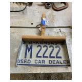 Handmade Arkansas License Plate Dust Pan
