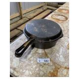 Vintage Cast Iron Hammered 4-In-1 Lodge
