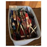 Trash Can Full Pens, Markers, etc