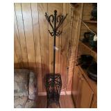Wrought Iron Coat Hat Umbrella Rack Stand
