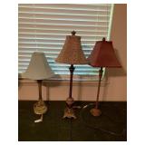 (3) MIsc Table Lamps