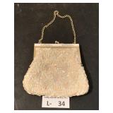 VIntage Beaded Sequined Evening Clutch Bag