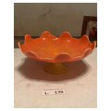VIntage L.E. Smith 'Bittersweet' Orange Slag Glass