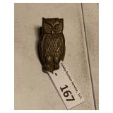 Brass Owl Paper Clip