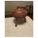 Vintage 1950s Tony Paul Attributed? Tripod Stool