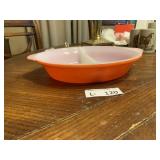 Vintage Maid of Honor Red Divided Dish