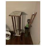 Walking Canes in Holder & Plant Stand