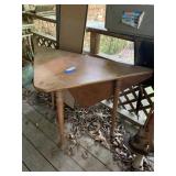 Triangular Drop Leaf Table