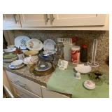 MIsc Dishes on Counter Left of Sink