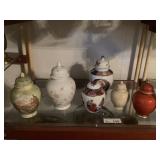 (6) Small Ginger Jars
