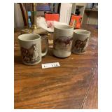 (3) Horse Coffee Mugs