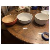 (3) Vintage Stoneware Bowls