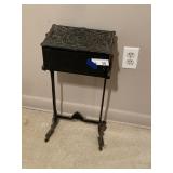 Antique Art Decor Metal Smoke Stand