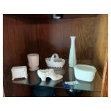 MIsc Milk Glass Decor