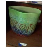 Lime Green Murano Glass Vase