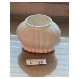 Vintage Mlik Glass Hobnail Planter?