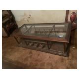 Vintage Glass Top Coffee Table