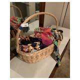 Wicker Basket Scarfs, etc