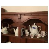 MIsc Tea Pots, Cups (top shelf)