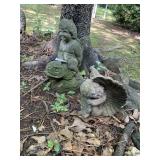 (4) Concrete Angel Statues (some damage)