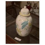 Ceramic Ginger Jar  Birds