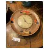 Vintage MCM Spartus Electric Wall Clock