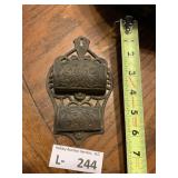 Vintage Cast Iron Double Pocket Match Holder