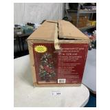 42' Christmas Red Poinsetta Pre-Lit Tree
