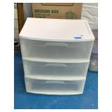 3 Drawer Plastic Storage