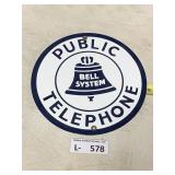 Bell System Porcelain Enamel Sign