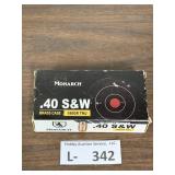 Monarch 40 S&W 180gr TMJ