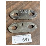 (2) F.I.E. Corp Thumb Cuffs (no key)