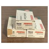 (3 Boxes) Federal BallistiClean 9mm Luger 100gr