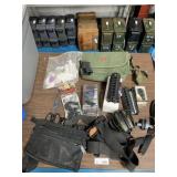Misc Gun Parts, etc in Plastic Tote