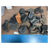 MIsc Holsters, etc in Plastic Tote