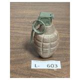 Vintage Inert  Mark 2 Frag Grenade Paperweight