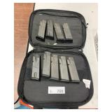 (7) Sig Sauer Magazines w/ Soft Case (P229)