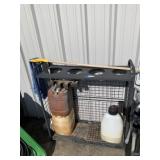 Metal Rack & Plastic Fuel Cans?